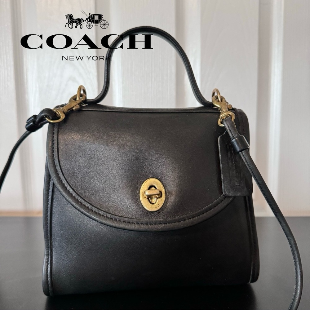 Coach Regina Bag Vintage Black Leather